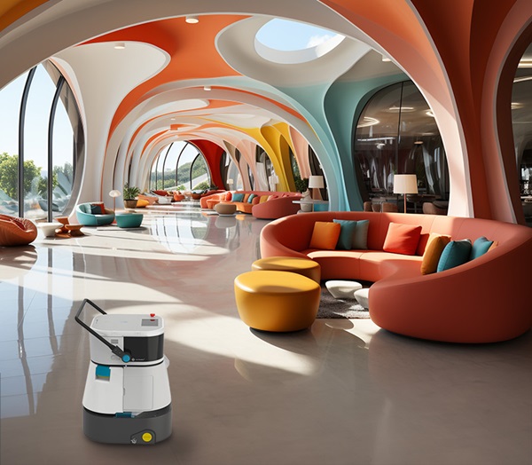 hotel com robôs colaborativos